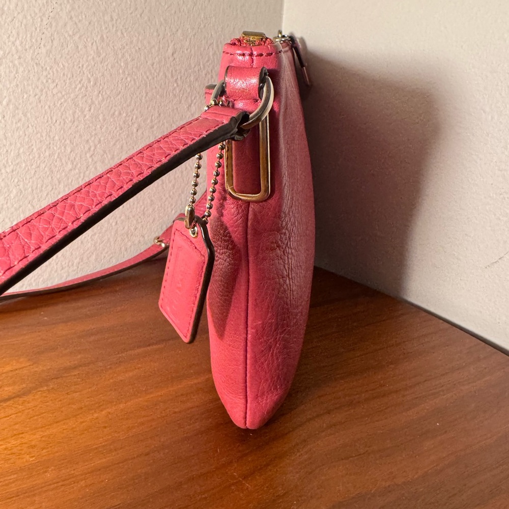 Coach Madison Swingpack Crossbody Bag in Loganberry Pink Leather - Picture 7 of 12